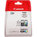 Original Canon Tintenpatronen PG-560/CL-561 CMYK, Multipack, schwarz, Tri-Colour