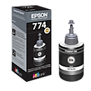 Original Epson ink bottle 774, single pack, black pigmented