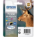 Original Epson Tintenpatronen T1306 CMY, Multipack, cyan, magenta, gelb