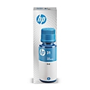Original HP Ink bottle 31, single pack, cyan