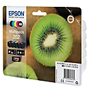 Originele Epson inktcartridges 202 CMYK, Mixpack, cyaan, magenta, geel, zwart