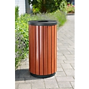 Outdoor litter bin 40 l, round with top opening