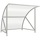 Outdoor shelter system Bamberg model, transparent, W 2040 mm, galvanised