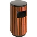 Outdoor waste container 33 l, round, side insertion opening