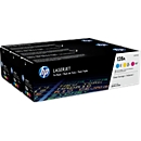 Pack de trois cartouches d'impression couleurs 128A LaserJet CF371AM HP
