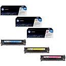Pack économique 3 cartouches d'impression Color LaserJet 541/542/543 HP, cyan magenta, jaune