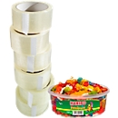 Packband Nopi Classic, 12 Rollen, Rolle 66 m lang, transparent + GRATIS Dose Haribo Phantasia