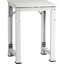 Packpool side table, width 500 mm, height adjustable 760 - 870 mm, powder coated