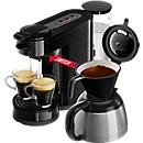 Pad- und Filterkaffeemaschine Senseo® Switch X2 HD7892/60, 2-in-1-Brühtechnologie, bis zu 7 Tassen, Thermo-Kanne, B 150 x T 400 x H 270 mm, Klavierlackschwarz