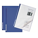 PAGNA Bewerbungsmappen Score, 3er Set, DIN A4-Format, Karton, Fassungsvermögen 20 Blatt, blau