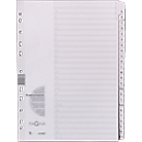 PAGNA card tabs, Letters A-Z (24 sheets), grey