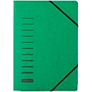PAGNA corner elastic folder, DIN A4, 3 flaps, single, green