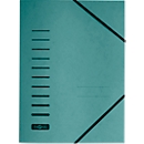 PAGNA corner elastic folder, DIN A4, elastic closure, single, green