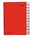 PAGNA desk organiser Colour A - Z, also for oversize formats, polypropylene, red