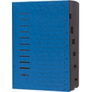 PAGNA Ordnungsmappe, für DIN A4, 7 Fächer, Pressspan, 5 Stück, blau