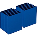 PAGNA ring binder, 4-ring mechanism, DIN A4, back width 35 mm, 12 pieces, blue