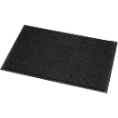 Paillasson microfibre, l. 1200 x L 2400 mm, lavable à 30 °C, gris