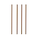 Pailles à boire Papstar Pure, jetables, L 200 x Ø 6 mm, en papier certifié FSC®, brun-uni, 100 pièces.