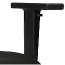 Paire d'accoudoirs, hauteur ajustable, noir