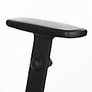 Paire d'accoudoirs Style R20i Nowy, hauteur ajustable, plastique, noir