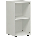 PALENQUE boekenkast, 2 OH, spaanplaat, B 400 x D 400 x H 752 mm, ichtgrijs