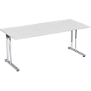 PALENQUE Desk, C-leg, rectangular, W 1800 x D 800 x H 720 mm, light grey