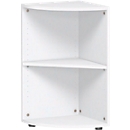 PALENQUE hoek boekenkast, 2 OH, B 400 x D 400 x H 752 mm, wit
