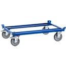 Pallet chassis Fetra, container 1200 x 800 mm, load capacity 750 kg, bright blue RAL 5007