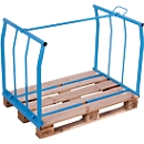 Pallet overlay frame type 66, 1200 x 1000 x 800 mm, lacquered