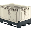 Palletbox met slede, inklapbaar, 565 liter