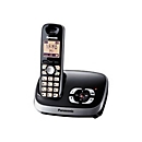 Panasonic KX-TG6521GB - Schnurlostelefon - Anrufbeantworter mit Rufnummernanzeige - DECT\GAP - Schwarz