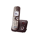 Panasonic KX-TG6821 - Schnurlostelefon - Anrufbeantworter mit Rufnummernanzeige - DECT - Mokkabraun