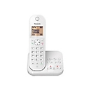 Panasonic KX-TGC420G - Schnurlostelefon - Anrufbeantworter mit Rufnummernanzeige - DECT - weiß