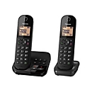Panasonic KX-TGC422G - Schnurlostelefon - Anrufbeantworter mit Rufnummernanzeige - DECT - Schwarz + zusätzliches Handset