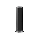 Panasonic KX-TGK220 - Schnurlostelefon - Anrufbeantworter mit Rufnummernanzeige - DECTGAP - dreiweg Anruffunktion - Schwarz