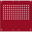 Panel lateral, para mesas de trabajo Universal Spezial/Ergo, p. profundidad 800 mm, An 592 x Al 628, rojo rubí RAL 3003