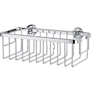 Panier pour douche ALUXX tesa®, aluminium, chromé, sans perçage, avec moyen de fixation