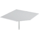 Panneau angulaire système, CAD, pied, L 1200 mm x P 1200 mm, gris clair