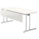 Panneau arrière bas Toledo, pour bureaux de largeur minimum 1600 mm, l. 1450 x H 300 mm, blanc