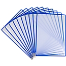 Panneau d'affichage Tarifold Easy Load Pro, DIN A4, 10 pces, verrou d'angle, pivot métallique, bleu