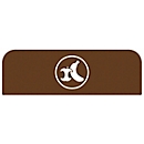 Panneau d'information Rubbermaid Configure pour station de tri sélectif 87 l, déchets organiques, L 489 x P 20 x H 203 mm, marron