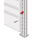 Panneau latéral extérieur, perforé, profondeur de 400 mm