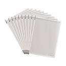 Panneaux d'affichage antibactériens Tarifold, pour système de panneaux d'affichage Sterifold, format portrait A4, à dessus ouvert, PVC, blanc, 10 pcs.