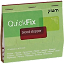 Pansements QuickFix Blood Stopper, recharge pour distributeur, à fibres d'alginate, 6 x 45 p.