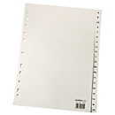Paper tabs A4, single, DIN A4 A-Z, light chamois