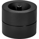 Paperclipdispenser MAUL MAULpro Recycling, magnetisch, incl. 15 clips, Ø 73 x H 60 mm, 90 % gerecycled kunststof, zwart
