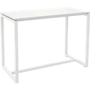 Paperflow Stehtisch Easy Desk, aus Metall, mit Bodenausgleichsschrauben, H 1100 mm, desinfektionsmittelbeständig, weiß/weiß