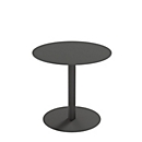 Paperflow table d'extérieur Cross, ronde, pied assiette, Ø 800 x H 750 mm, noir/noir mat