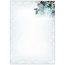 Papier à motif de Noël "Eucalyptus magic", 90g papier fin, FSC Mix Credit, impression jet d'encre &amp; laser, 100 feuilles, DIN A4