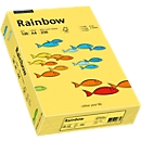 Papier coloré pour copieur Rainbow Mondi, format A4, 120 g/m², jaune, 1 bloc = 250 feuilles